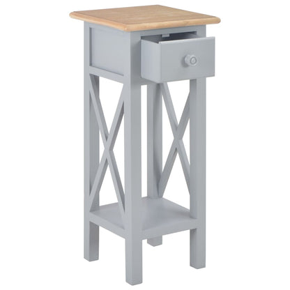 vidaXL Telephone Table | Brown and Grey | Pinewood, MDF | Compact | Side Table 2