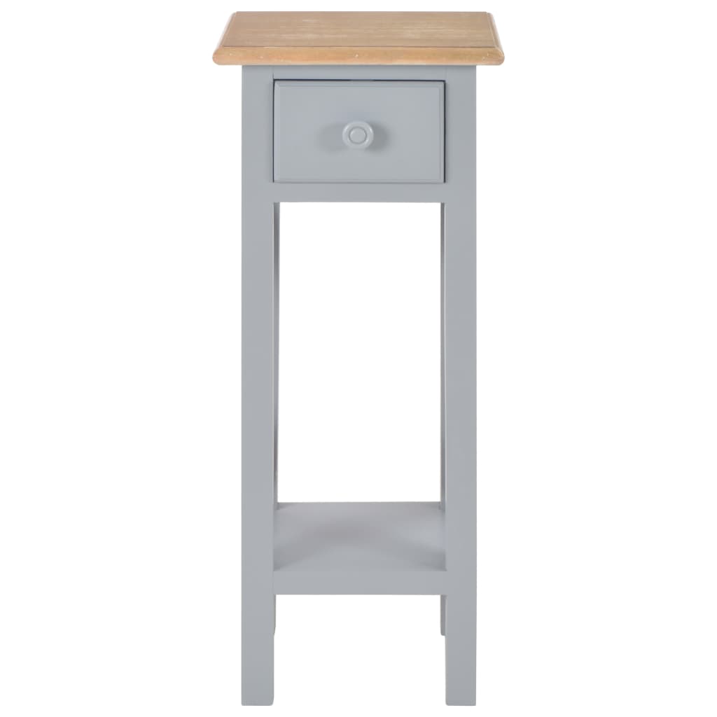 vidaXL Telephone Table | Brown and Grey | Pinewood, MDF | Compact | Side Table 3