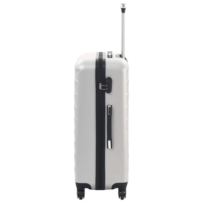 91887 vidaXL Hardcase Trolley Set 3 pcs Bright Silver ABS 6