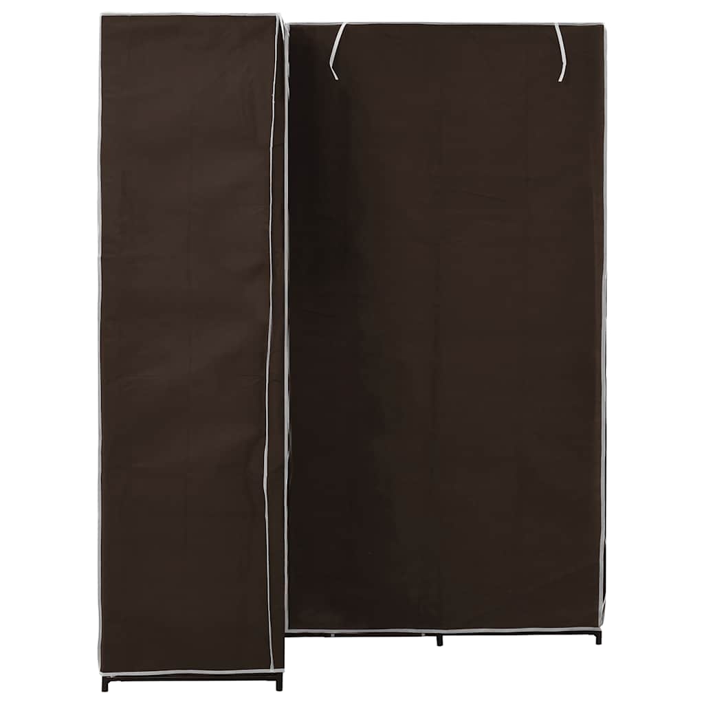 vidaXL Wardrobe | Brown | Iron tube | 130 x 87 x 169 cm | Wardrobe | Rectangular 3