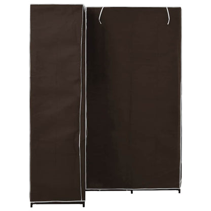 vidaXL Wardrobe | Brown | Iron tube | 130 x 87 x 169 cm | Wardrobe | Rectangular 3