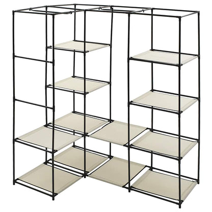 vidaXL Wardrobe | Cream | Iron tube | Large | Wardrobe | Other | Modern 3