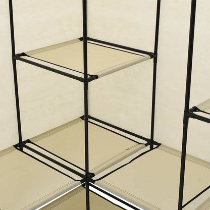 vidaXL Wardrobe | Cream | Iron tube | Large | Wardrobe | Other | Modern 5