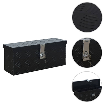 vidaXL Aluminium Box 485x140x200 mm Black 1