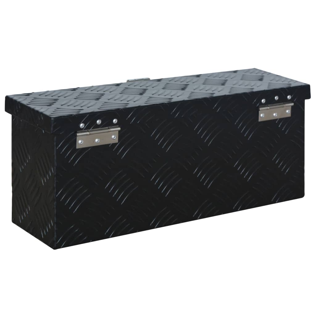 vidaXL Aluminium Box 485x140x200 mm Black 4