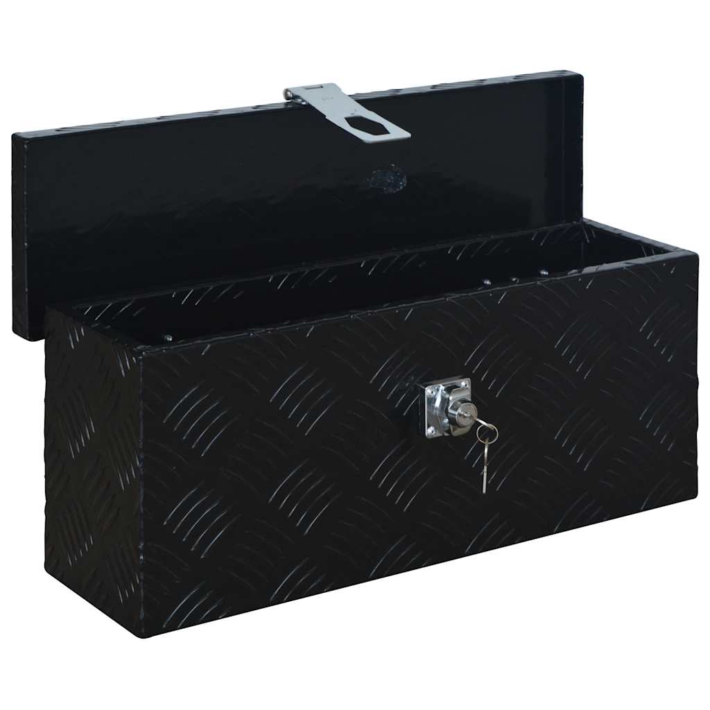 vidaXL Aluminium Box 485x140x200 mm Black 5