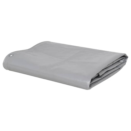 vidaXL Tarpaulins Grey 2.5 x 3.5 m Canvas with PVC Coating 1