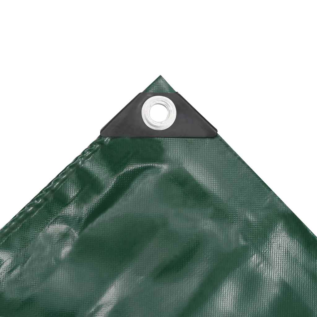 vidaXL Tarpaulins Green 2.5 x 3.5 m Canvas with PVC Coating 3
