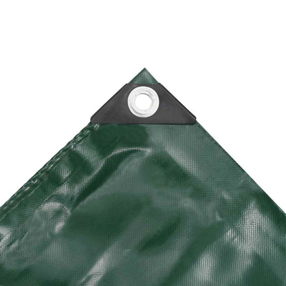 vidaXL Tarpaulins Green 2.5 x 3.5 m Canvas with PVC Coating 3