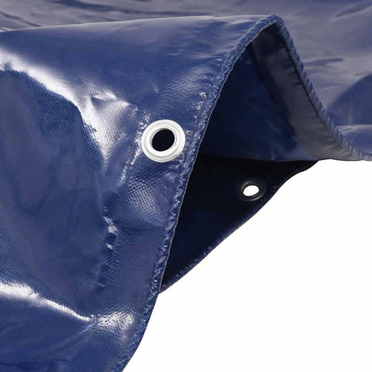 Tarpaulin 650 g/m² with Eyelets Blue 6 x 8 m