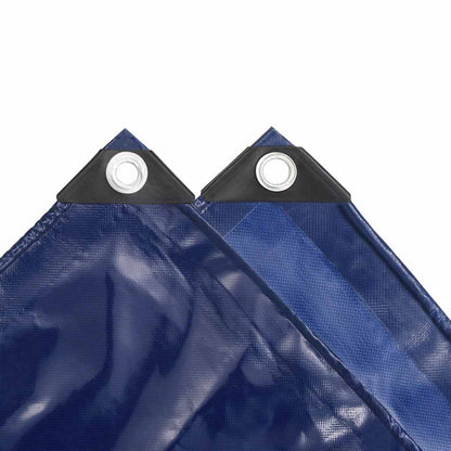 Tarpaulin 650 g/m² with Eyelets Blue 6 x 8 m