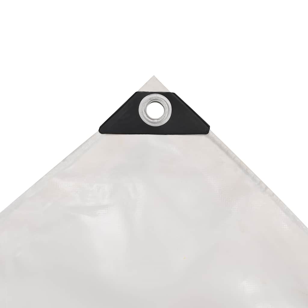 Tarpaulin 650 g/m² with eyelets White 1 x 2.5–5 x 5 m 1.5 x 10 m