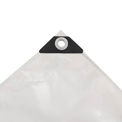 Tarpaulin 650 g/m² with eyelets White 1 x 2.5–5 x 5 m 1.5 x 10 m