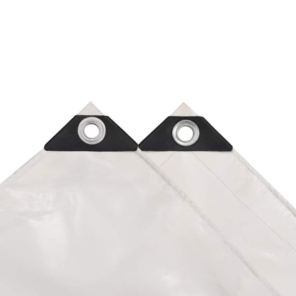 vidaXL Tarpaulin 650 g/m² 1.5x10 m White 4