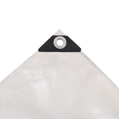 Tarpaulin 650 g/m² with eyelets White 1 x 2.5–5 x 5 m 2.5 x 3.5 m