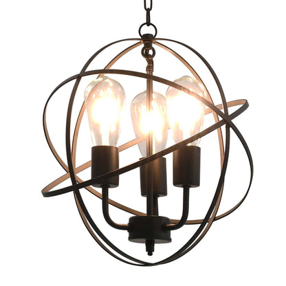 vidaXL Hanging Lamp | Black | Metal | Standard | Hanging Lamp | Spherical 1
