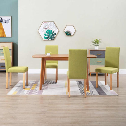 Dining Chairs Fabric Green 4