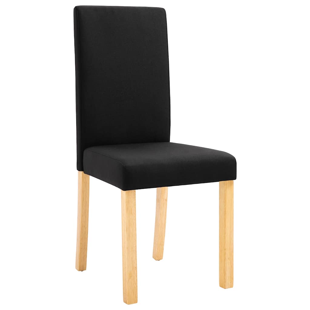 Dining Chairs Fabric Black 2