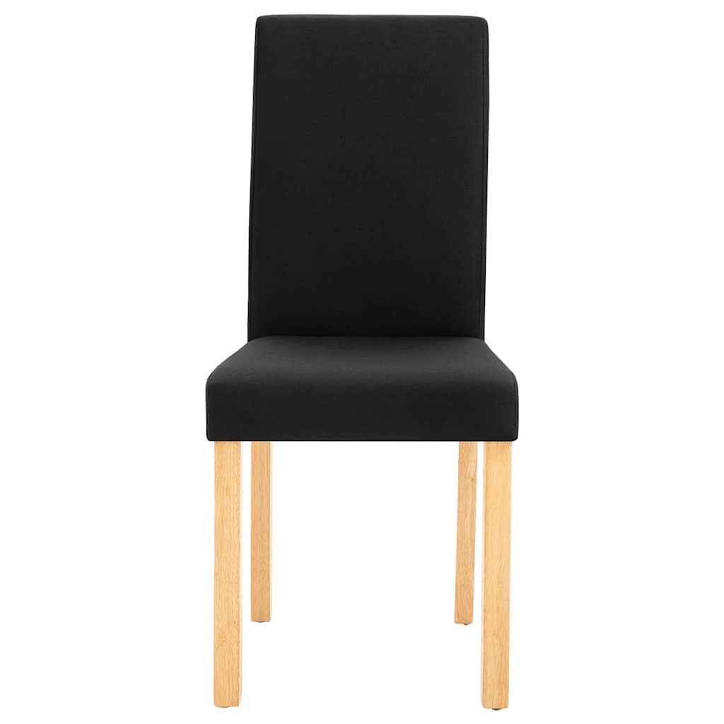 Dining Chairs Fabric Black 2