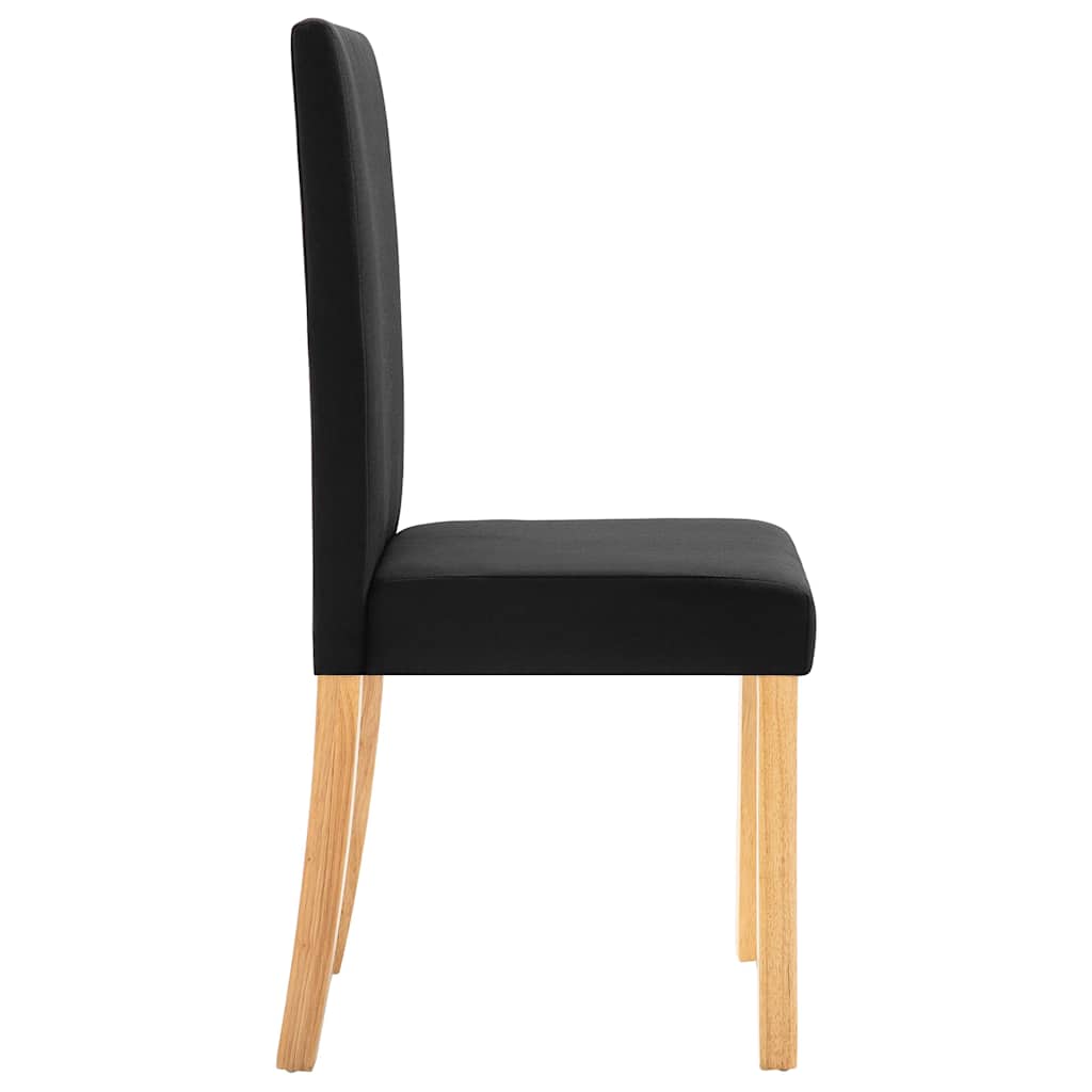 Dining Chairs Fabric Black 2