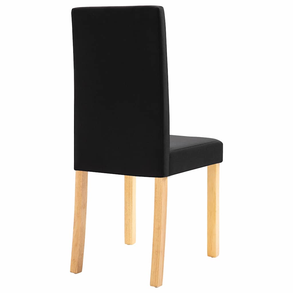 Dining Chairs Fabric Black 2