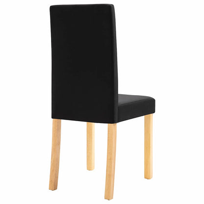 Dining Chairs Fabric Black 2