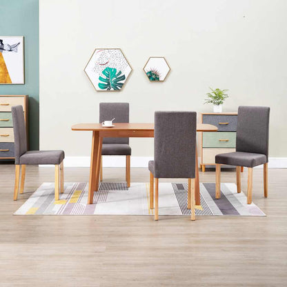 Dining Chairs Fabric Taupe 4