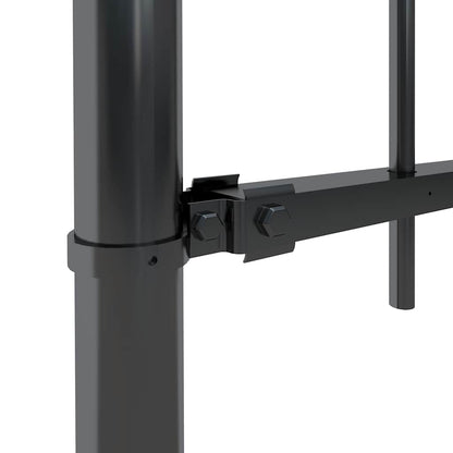 vidaXL Garden Fence "Woerden" with Spear Top Steel 170x120 cm Black 3