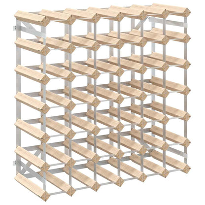 vidaXL Wine Rack for 42 Bottles Solid Pinewood 2
