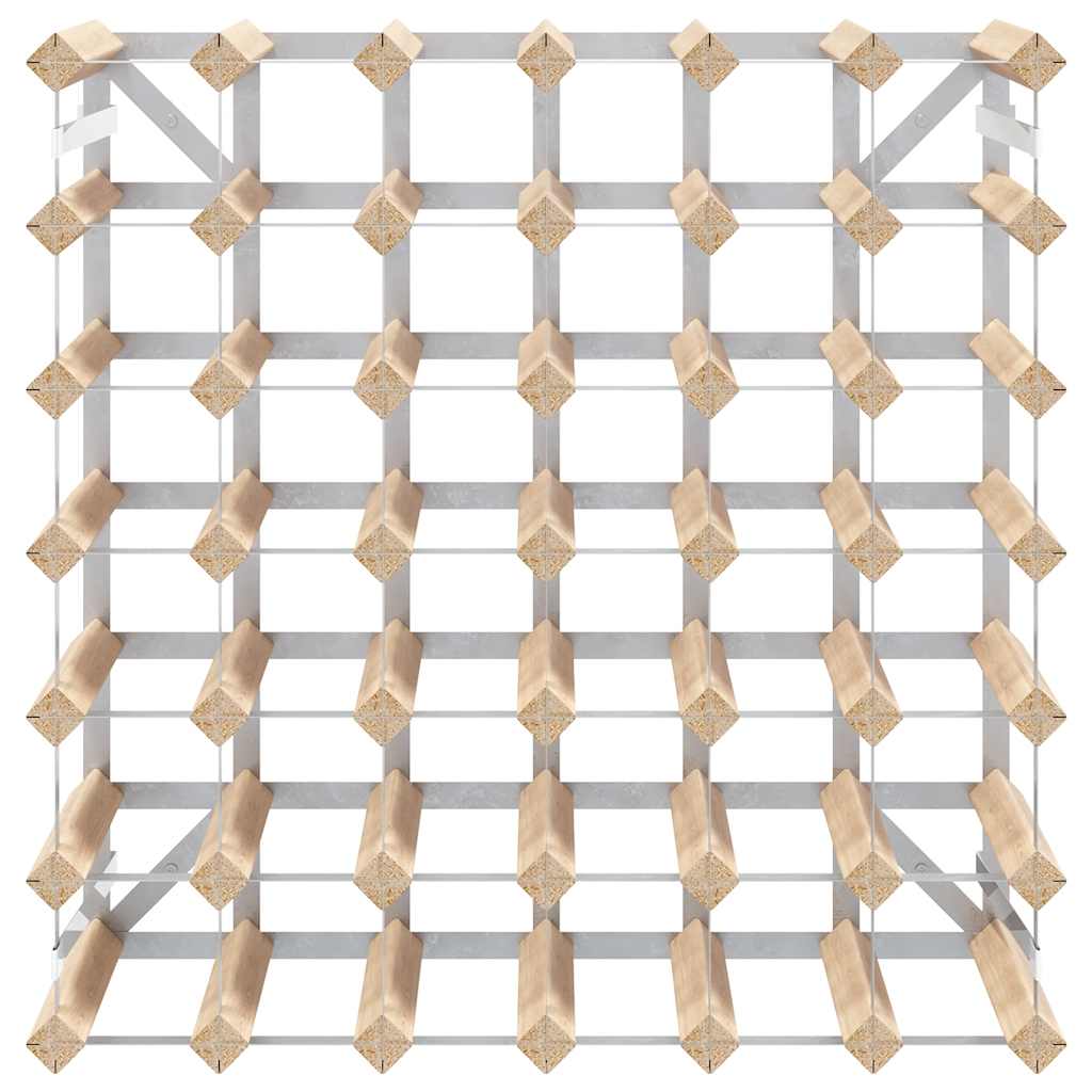 vidaXL Wine Rack for 42 Bottles Solid Pinewood 5