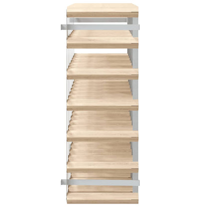 vidaXL Wine Rack for 42 Bottles Solid Pinewood 6