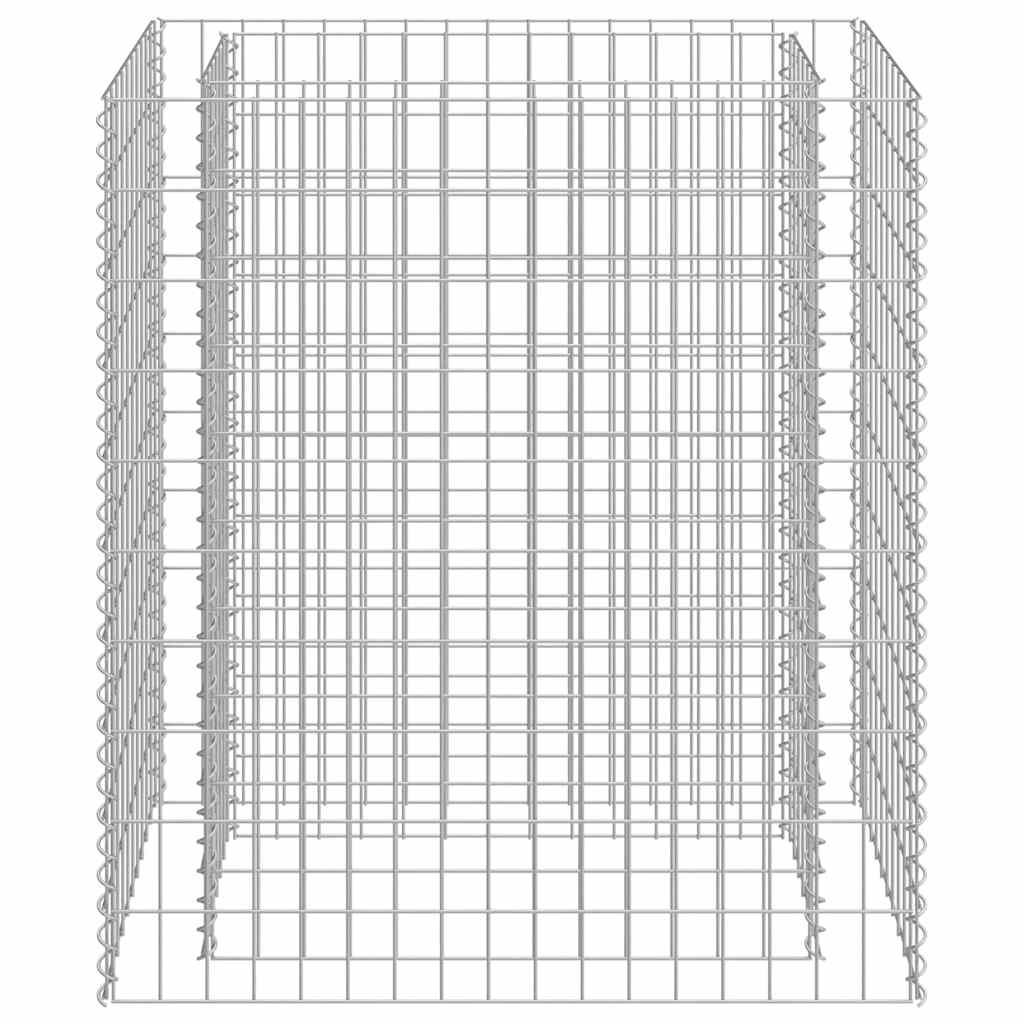 vidaXL Gabion Raised Bed | Silver | Galvanised Steel | 90x50x100 cm 3