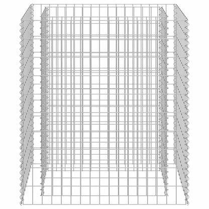 vidaXL Gabion Raised Bed | Silver | Galvanised Steel | 90x50x100 cm 3
