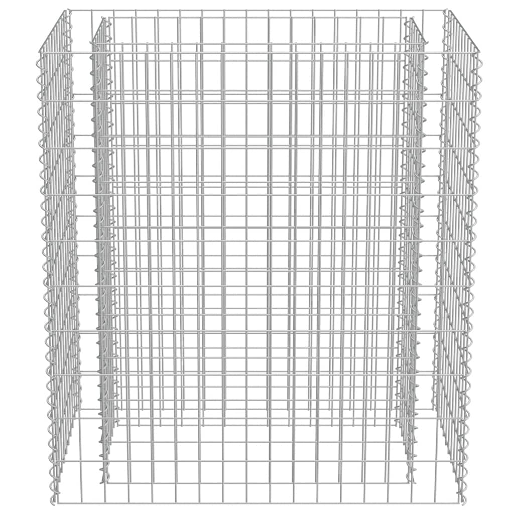 vidaXL Gabion Raised Bed | Silver | Galvanised Steel | 90x50x100 cm 5
