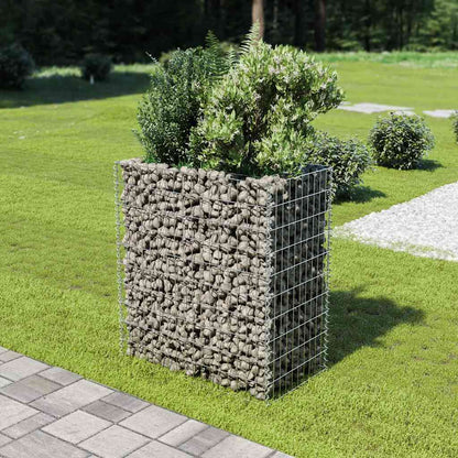 vidaXL Gabion Raised Bed | Silver | Galvanised Steel | 90x50x100 cm 1