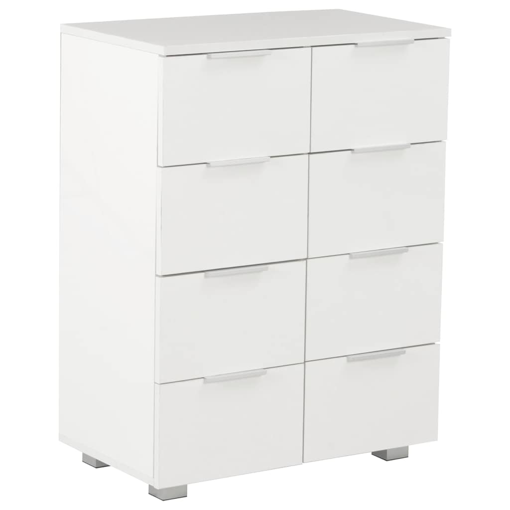 vidaXL Sideboard | High Gloss White | Engineered wood with high gloss finish 2