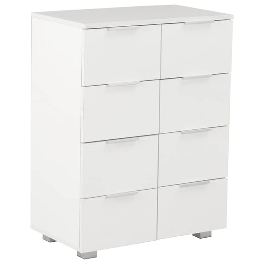 vidaXL Sideboard | High Gloss White | Engineered wood with high gloss finish 2