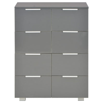 vidaXL Sideboard | High Gloss Grey | Engineered wood | Medium | Sideboard 3