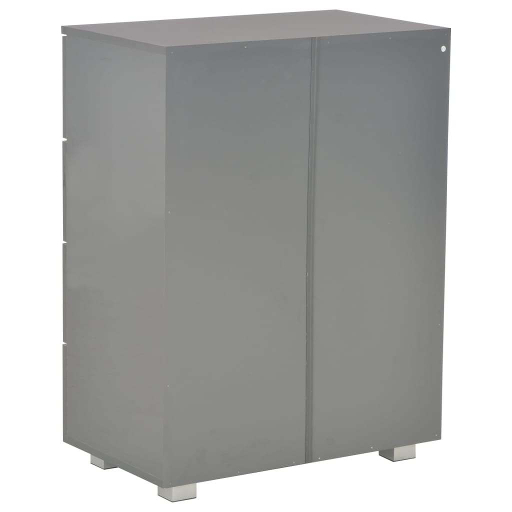 vidaXL Sideboard | High Gloss Grey | Engineered wood | Medium | Sideboard 5