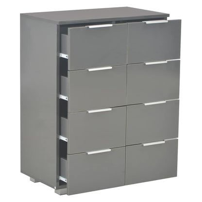 vidaXL Sideboard | High Gloss Grey | Engineered wood | Medium | Sideboard 6