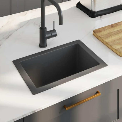Handmade Kitchen Sink Stainless Steel Black 44 cm 29 cm