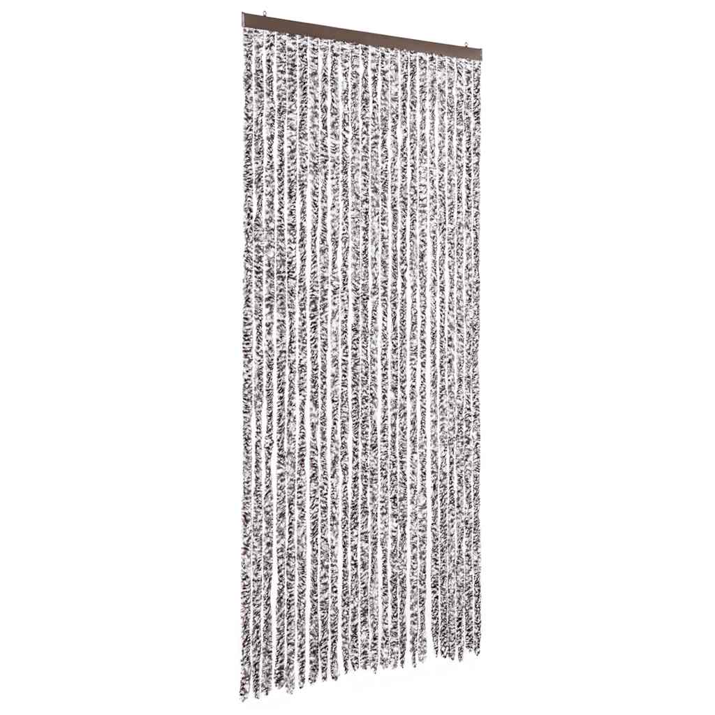 vidaXL Insect Curtain Brown and Beige 100x220 cm Chenille 2