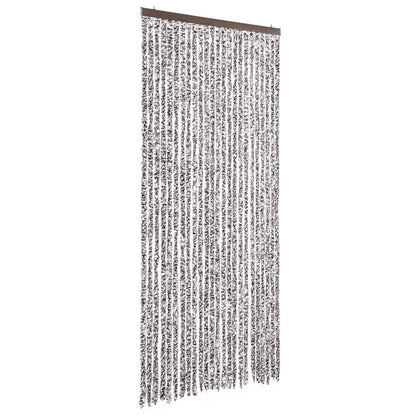 vidaXL Insect Curtain Brown and Beige 100x220 cm Chenille 2