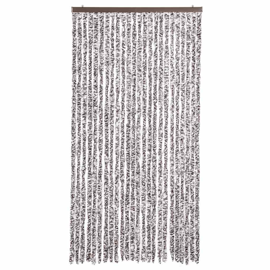 vidaXL Insect Curtain Brown and Beige 100x220 cm Chenille 3