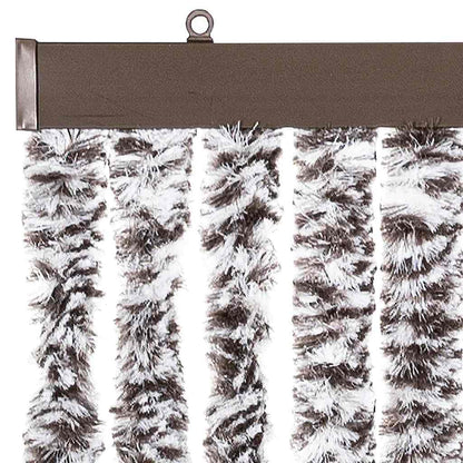 vidaXL Insect Curtain Brown and Beige 100x220 cm Chenille 4