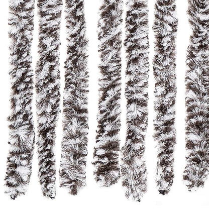 vidaXL Insect Curtain Brown and Beige 100x220 cm Chenille 5
