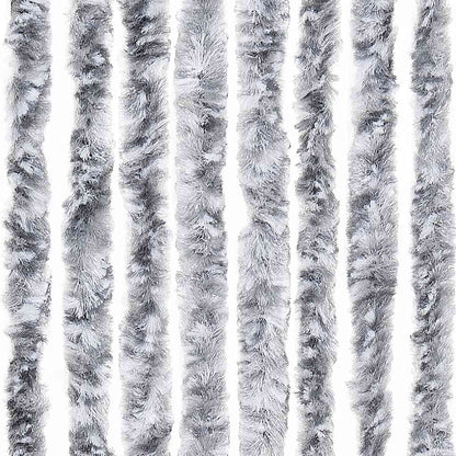vidaXL Insect Curtain White and Grey 100x220 cm Chenille 6