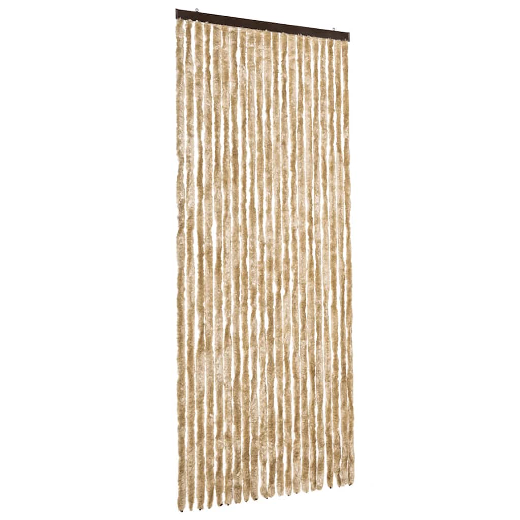 vidaXL Insect Curtain Beige 90x220 cm Chenille 2