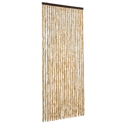 vidaXL Insect Curtain Beige 90x220 cm Chenille 2