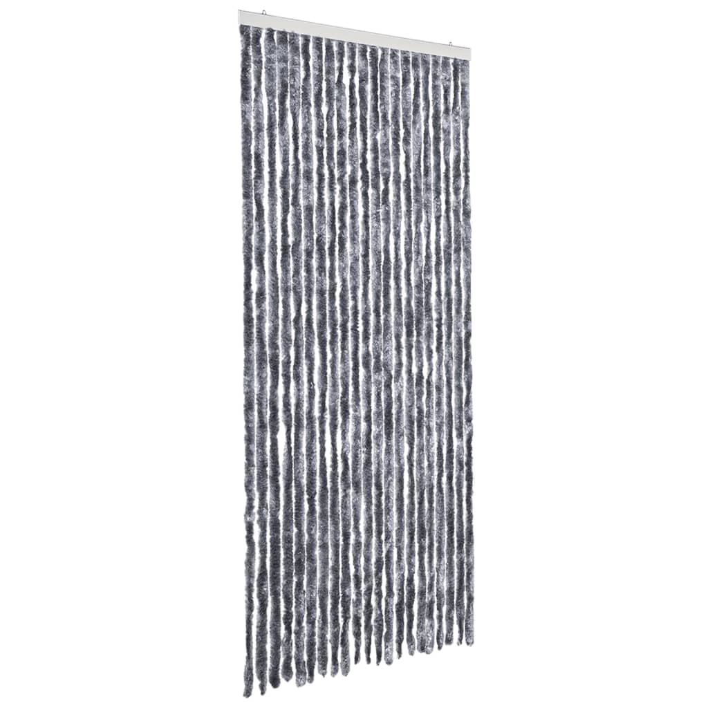 vidaXL Insect Curtain Silver 90x220 cm Chenille 2